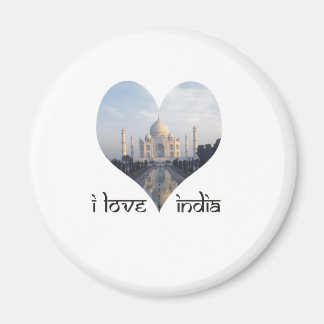 I Liebe Indien mit Taj Mahal Magnet