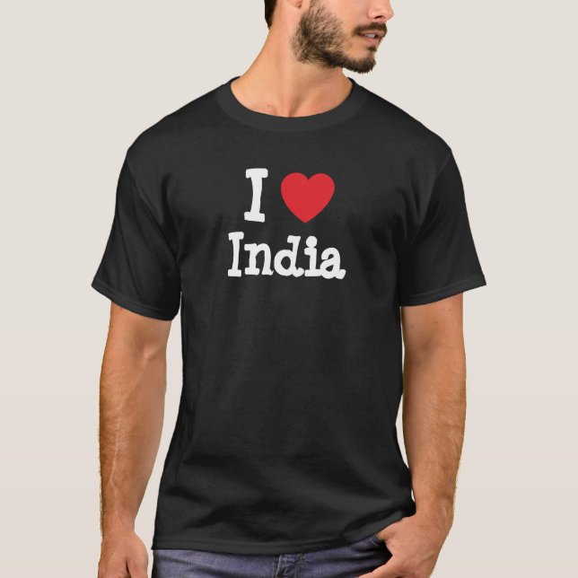 I Liebe Indien T - Shirt (Vorderseite)