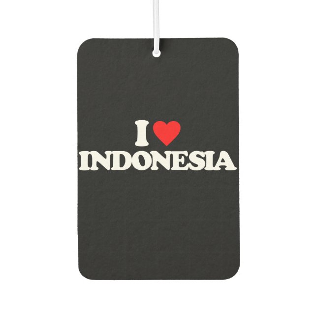 I LIEBE INDONESIEN AUTOLUFTERFRISCHER (Vorderseite)