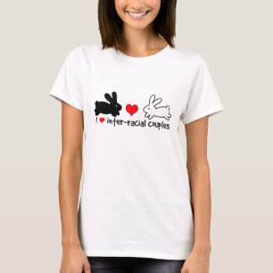 I Liebe-Inter-rassische Paare (Licht) T-Shirt