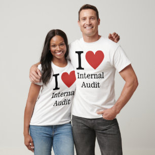 I ❤️ Liebe Internes Audit (für Mitarbeiter) CUSTOM T-Shirt