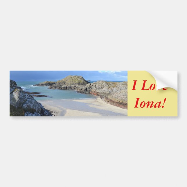 I Liebe Iona! Autoaufkleber (Vorne)