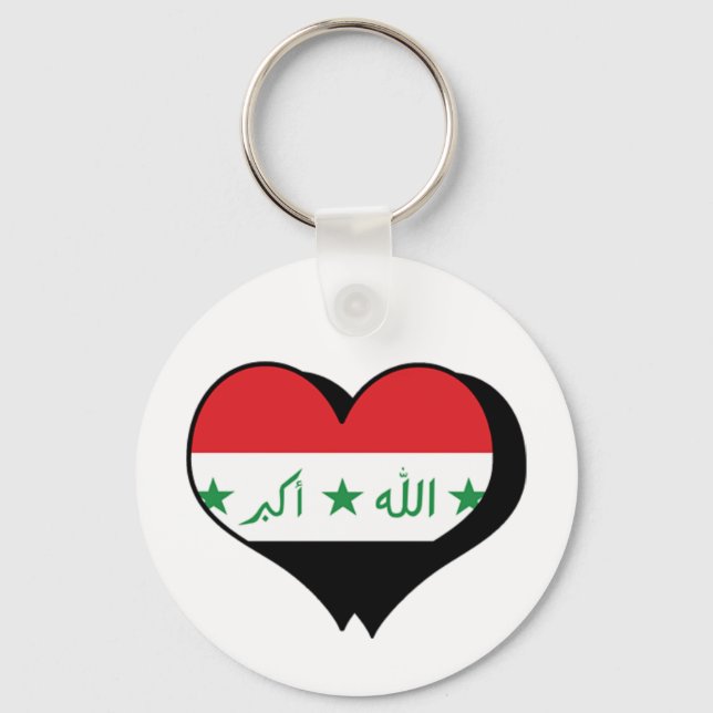 I Liebe Irak Schlüsselanhänger (Vorderseite)