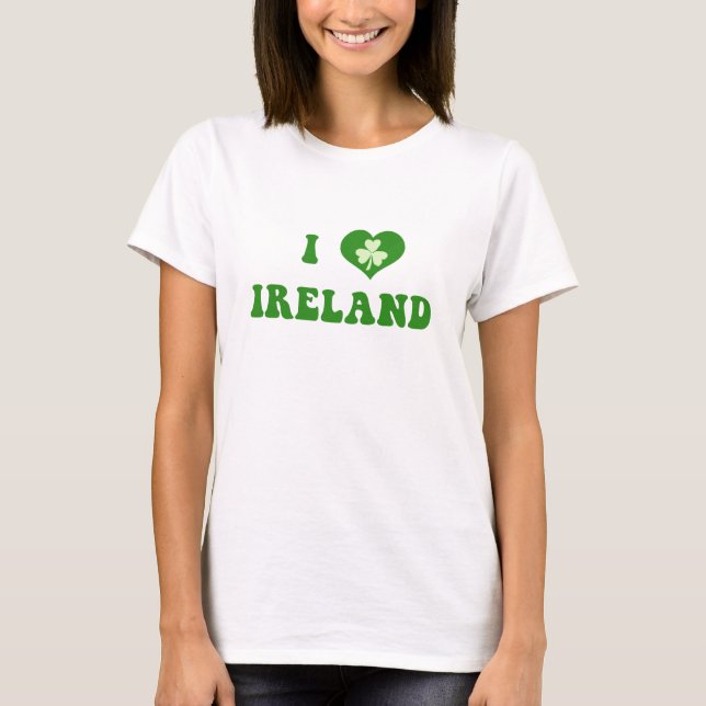 I Liebe Ireland Long Sleeve Womens Shirt (Vorderseite)