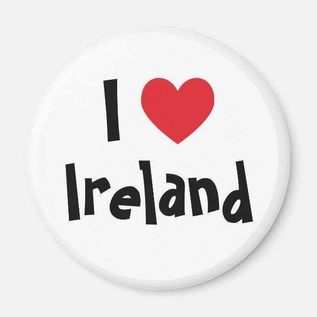 I Liebe Ireland Magnet (Vorne)
