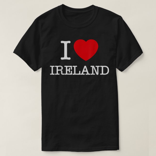 I Liebe Ireland Novelty Graphic T-Shirts & Cool Ir (Design vorne)