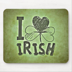 I Liebe Irisch Mousepad