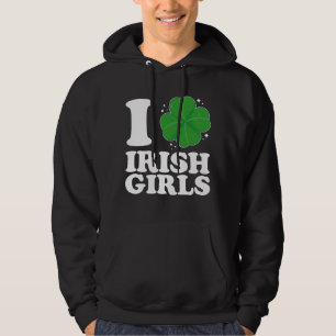 I Liebe Irish Girls Kleeblatt Herz St Patrick's Da Hoodie