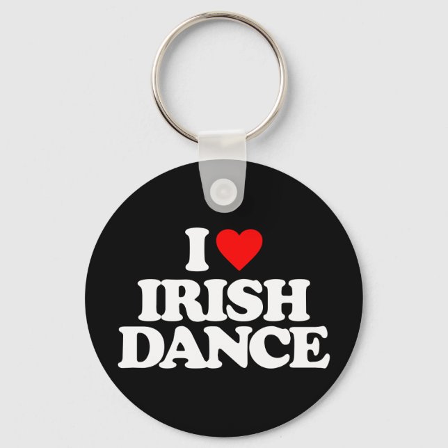 I LIEBE IRISH TANCE SCHLÜSSELANHÄNGER (Vorderseite)