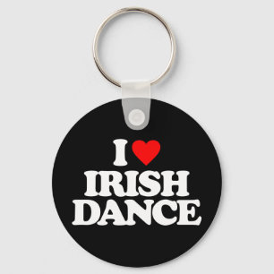 I LIEBE IRISH TANZ SCHLÜSSELANHÄNGER