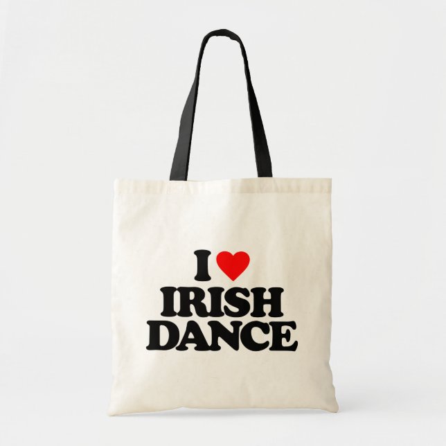 I LIEBE IRISH TANZ TRAGETASCHE (Vorne)