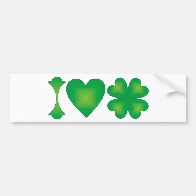 I Liebe Irland Autoaufkleber (Vorne)