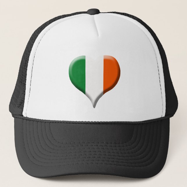 I Liebe Irland Hat Truckerkappe (Vorderseite)