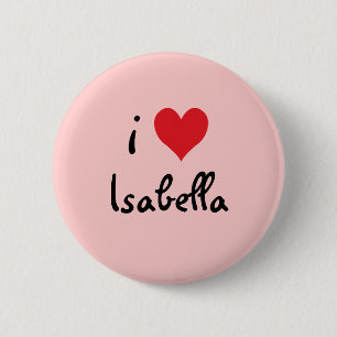 I Liebe Isabella Button
