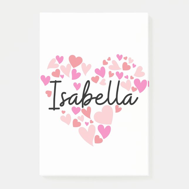 I Liebe Isabella Post-it Klebezettel (Vorderseite)