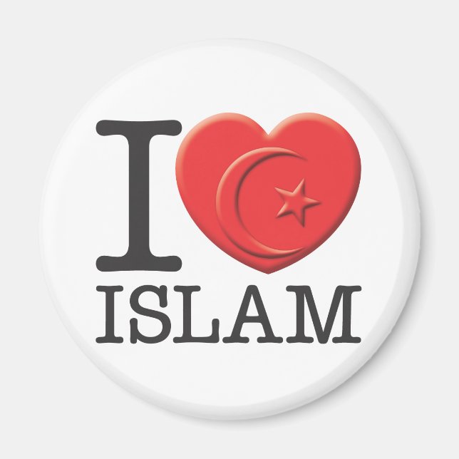I Liebe Islam Magnet (Vorne)