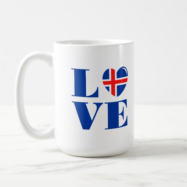 I Liebe Island Kaffeetasse (Links)