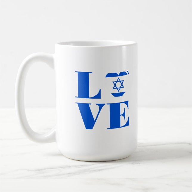 I Liebe Israel Kaffeetasse (Links)