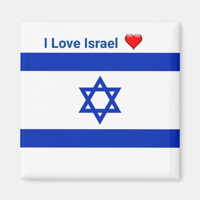 I Liebe Israel Magnet (Vorne)