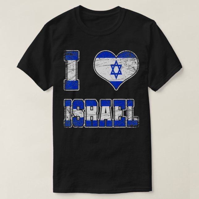 I Liebe Israel T-Shirt (Design vorne)