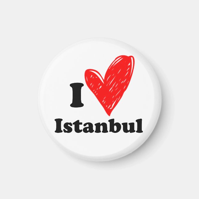 I Liebe Istanbul Magnet (Vorne)