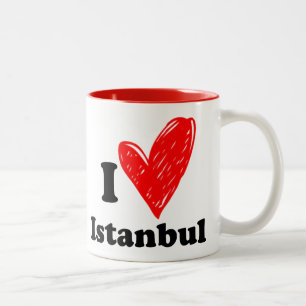 I Liebe Istanbul Zwei-Tone-Kaffee-Tasse Zweifarbige Tasse