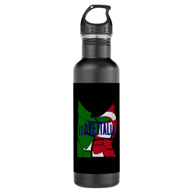 I Liebe Italia Edelstahlflasche (Vorderseite)