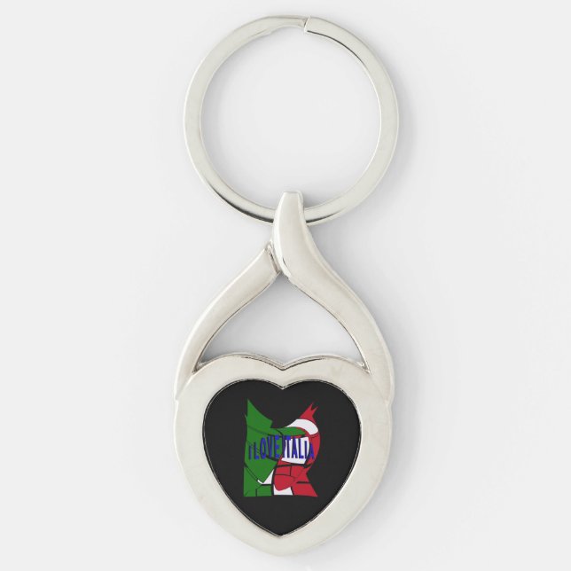 I Liebe Italia Schlüsselanhänger (Vorderseite)