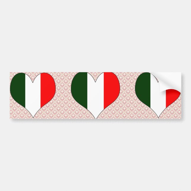 I Liebe Italien Autoaufkleber (Vorne)