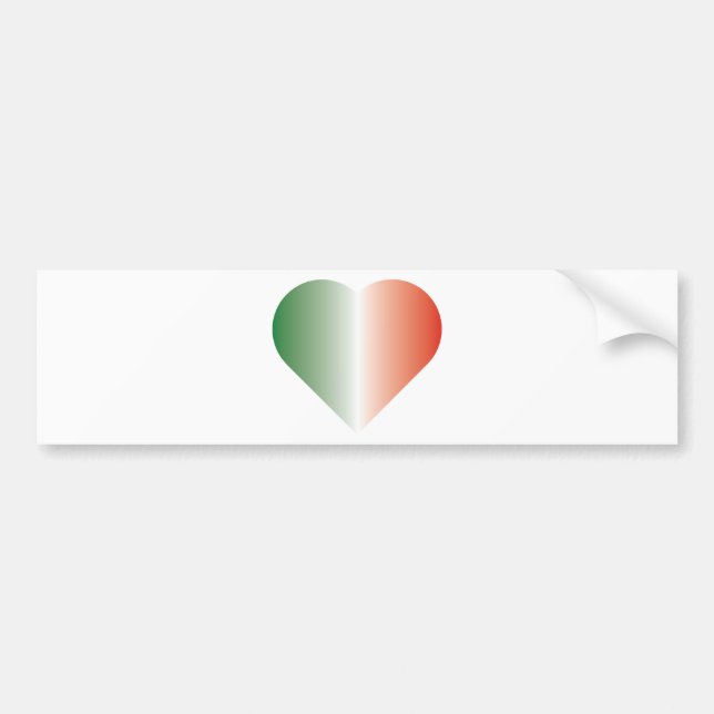 I Liebe Italien Autoaufkleber (Vorne)