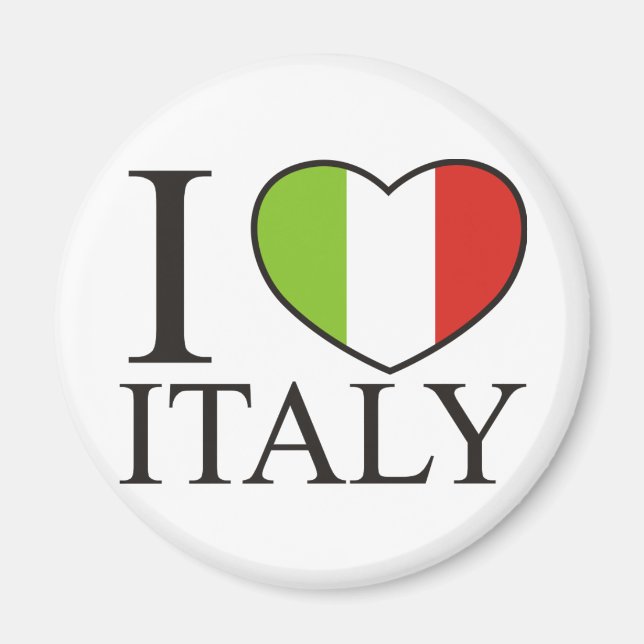 I Liebe Italien Magnet (Vorne)