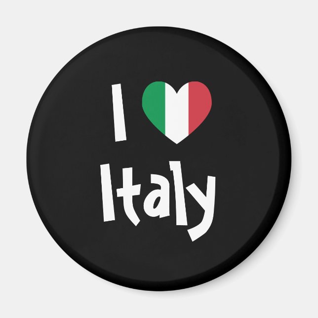I Liebe Italien Magnet (Vorne)