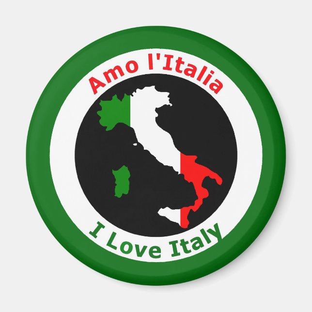 I LIEBE ITALIEN MAGNET (Vorne)