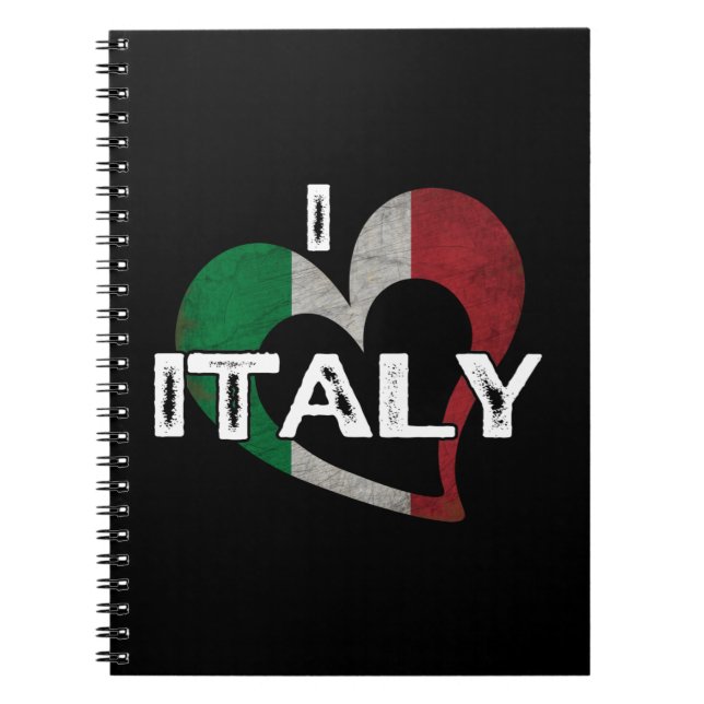 I LIEBE ITALIEN NOTIZBLOCK (Vorderseite)