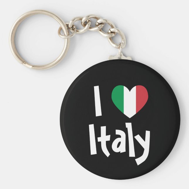 I Liebe Italien Schlüsselanhänger (Vorne)