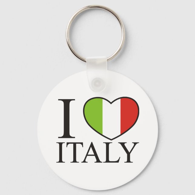 I Liebe Italien Schlüsselanhänger (Vorderseite)