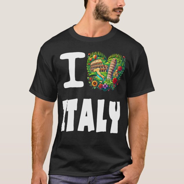 I Liebe Italien T-Shirt (Vorderseite)
