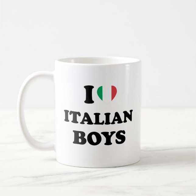 I Liebe Italienische Jungen Kaffeetasse (Links)