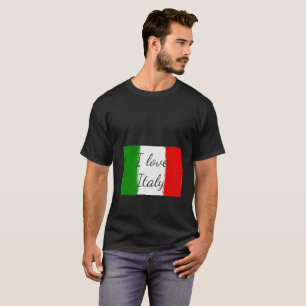 I Liebe Italy.Flag von Italien T-Shirt
