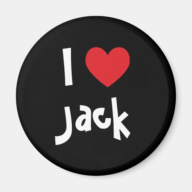 I LIEBE JACK MAGNET (Vorne)