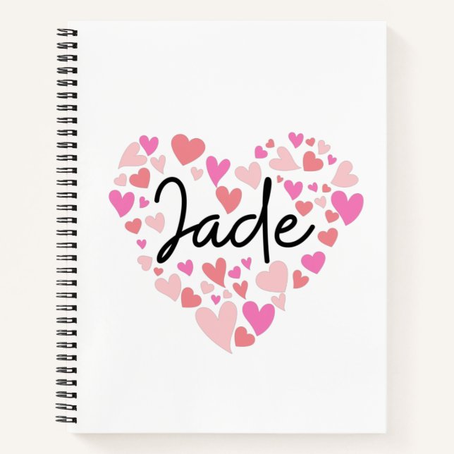 I Liebe Jade Notizbuch (Vorderseite)