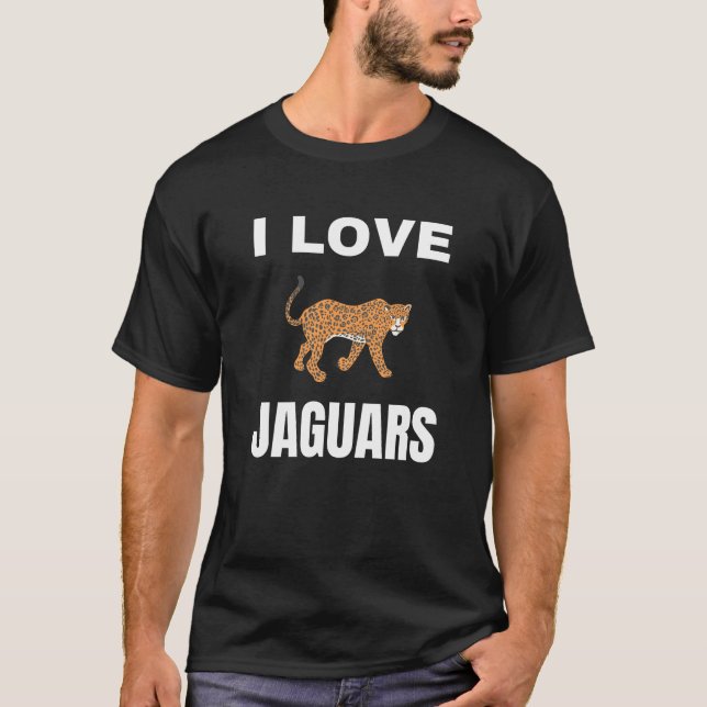 I Liebe Jaguars T-Shirt (Vorderseite)