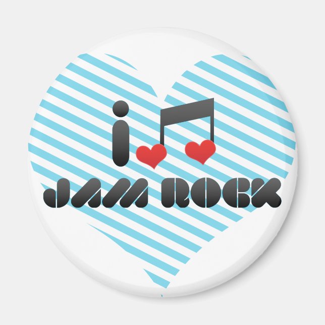 I Liebe Jam Rock Magnet (Vorne)