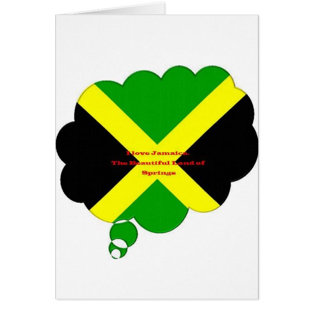 I Liebe Jamaica National Flag Colors (Vorne)