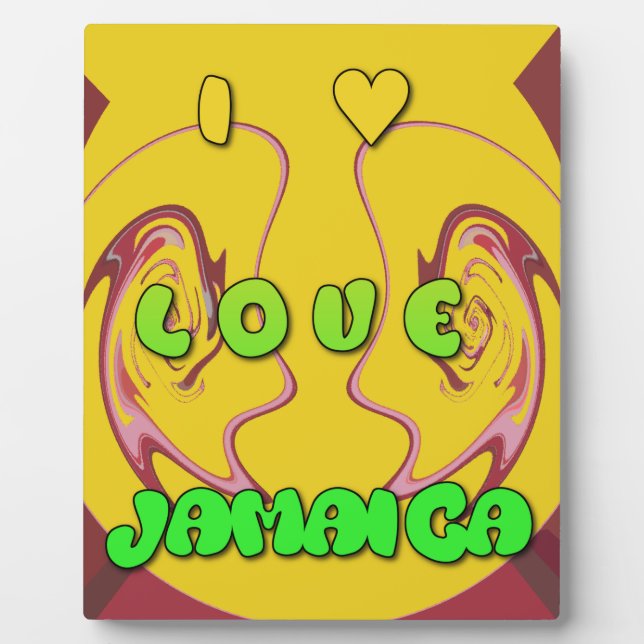 I Liebe Jamaica.png Fotoplatte (Vorderseite)