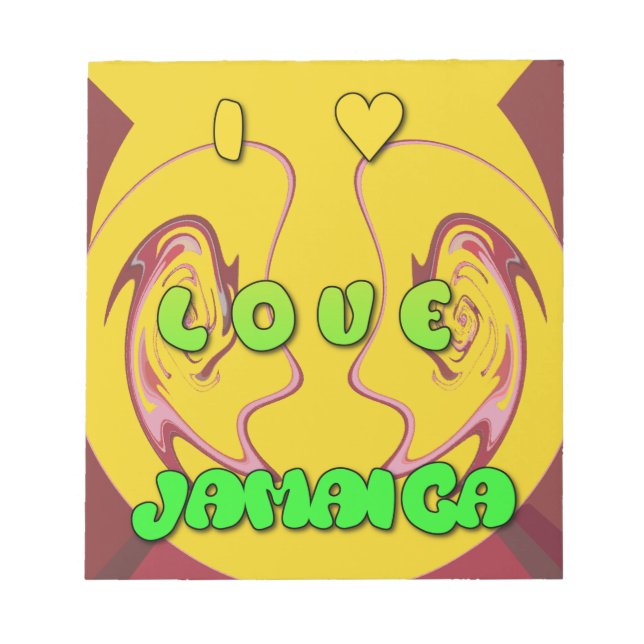 I Liebe Jamaica.png Notizblock (Vorderseite)