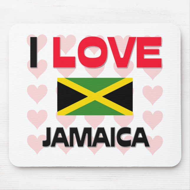 I Liebe Jamaika Mousepad (Vorne)