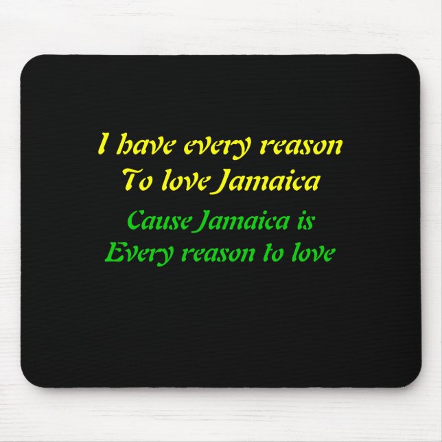I Liebe Jamaika Mousepad (Vorne)