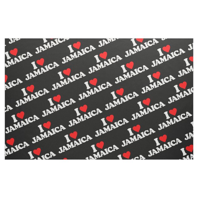 I LIEBE JAMAIKA STOFF (Fat Quarter (45,7 x 55,9 cm))