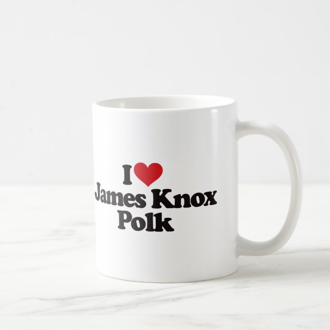 I Liebe James Knox Polk Kaffeetasse (Rechts)